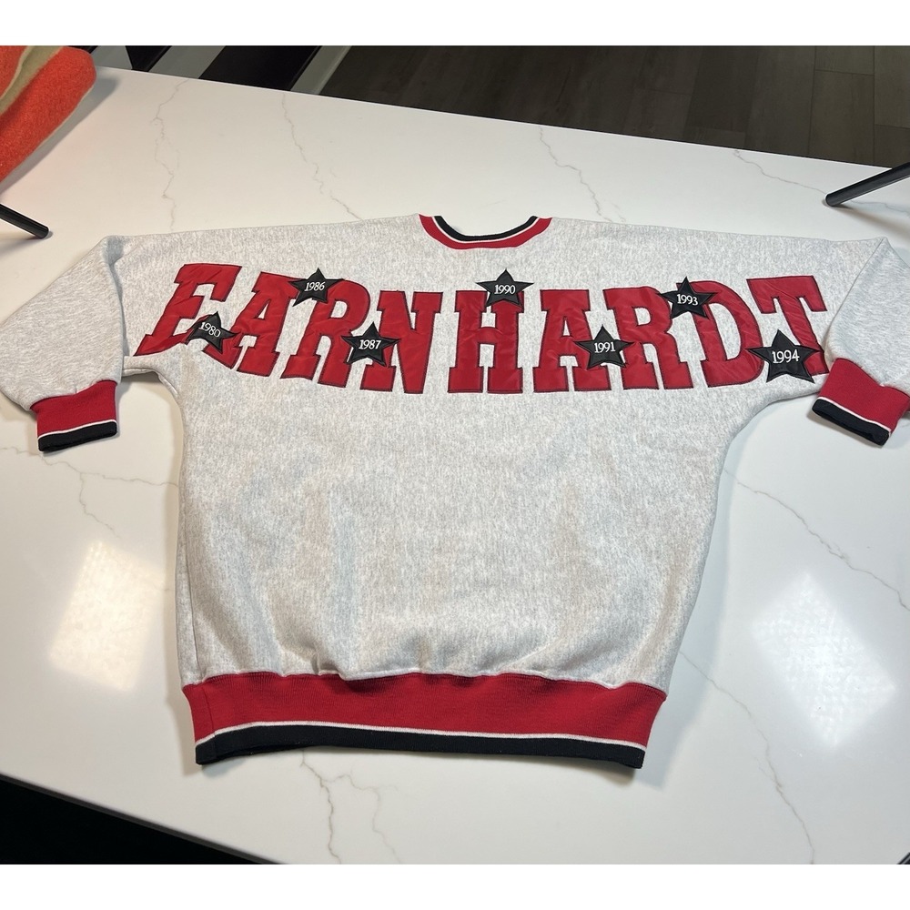 Vintage Dale Earnhardt Legends Athletic Crewneck Sweatshirt Spell Out Large